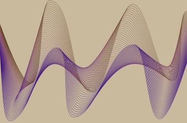 Kavisli çizgileri olan soyut şablonlar