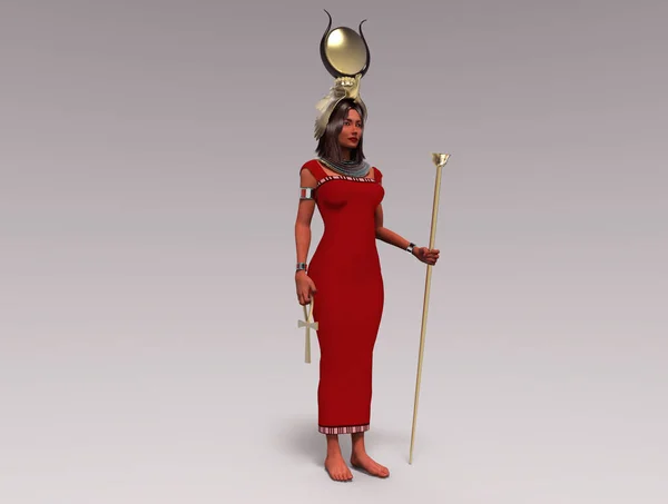 Иллюстрация Египетской Богини Изиды — стоковое фото