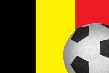 futbol topu karşı Belçika bayrağı