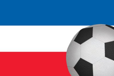 futbol topu karşı Sırbistan bayrağı,