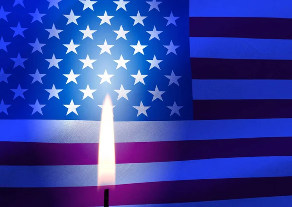 Bild Ljus Flagga Amerika Bakgrund — Stockfoto