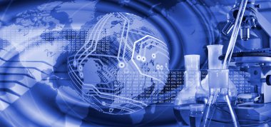 imge-in teknolojik arka planda Kimya Cam ürünleri