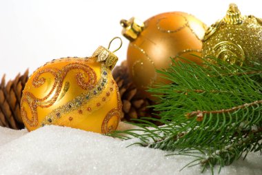 Noel süslemeleri closeup görüntüsünü