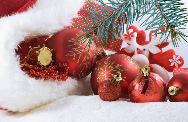 Noel Süslemeleri Closeup Görüntüsünü — Stok fotoğraf