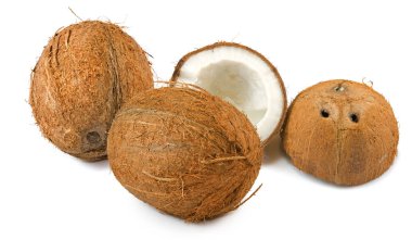 Hindistan cevizi closeup izole görüntü