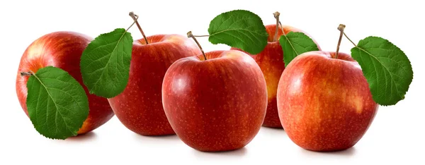 Isolerade bild av äpplen närbild — Stockfoto
