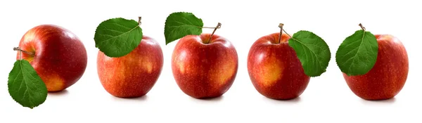 Isoliertes Bild von Äpfeln aus nächster Nähe — Stockfoto
