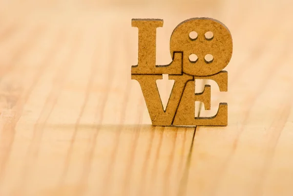 Obrázek nápisu lásky jako symbol lásky a oddanosti — Stock fotografie