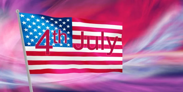 미국의 국기. 홀리데이. 미국 독립기념일 — 스톡 사진