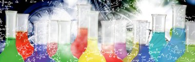 genetik arka plan closeup kimyasal şişelerin görüntü
