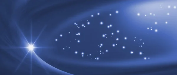 Imagen Fondo Abstracto Azul Hermoso Closeup Bright Estrella Brilla Espacio — Foto de Stock