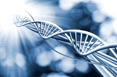Bir Dna zinciri closeup Görüntü