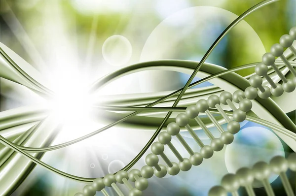 Iimage d'une chaîne d'ADN en gros plan — Photo