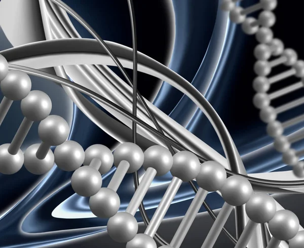 Iimage of a DNA chain close seup — стоковое фото