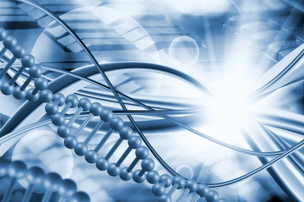 Зображення ланцюга ДНК крупним планом — стокове фото