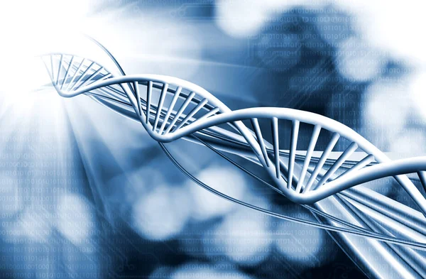 Bir Dna zinciri closeup Görüntü