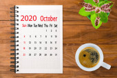obrázek kalendáře pro říjen 2020