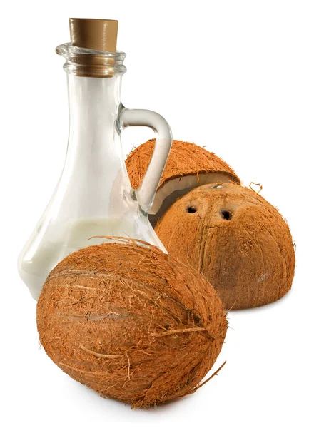 Leche de coco y cocos —  Fotos de Stock