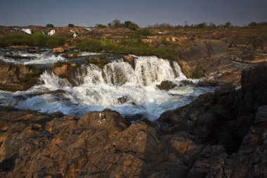 Laos Mekong si Phan Don çarpıcı 4000 Adaları güzel ve çılgın nehir 