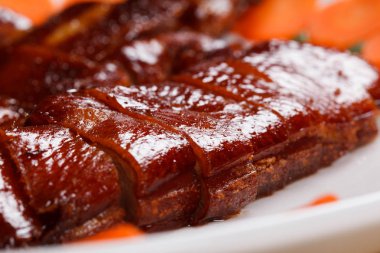 Ördek gıda kırmızı portre et