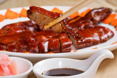 Ördek gıda kırmızı portre et