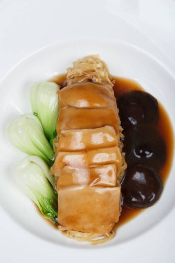 Tayland kızarmış toz cuisinesoup Mantarlı Makarna Tavuk