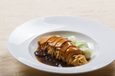 Tayland kızarmış toz cuisinesoup Mantarlı Makarna Tavuk