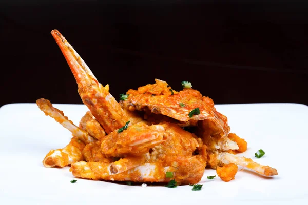 Fried yengeç ile köri