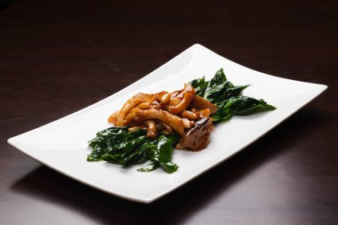 Stir fry mantar Tay mantar kızarmış