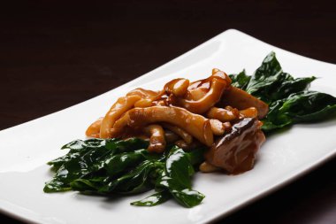 Stir fry mantar Tay mantar kızarmış