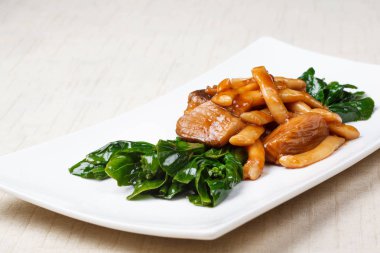 Stir fry mantar Tay mantar kızarmış