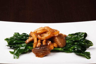 Stir fry mantar Tay mantar kızarmış