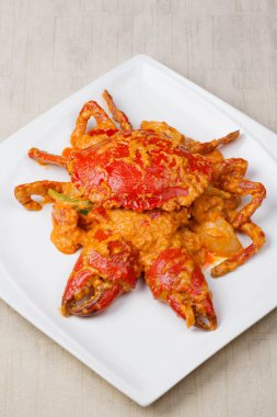 Fried yengeç ile köri