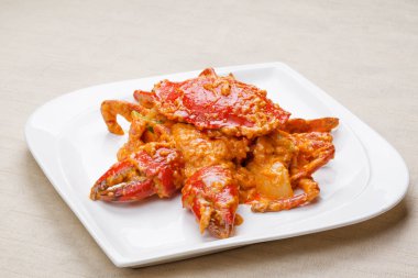 Fried yengeç ile köri