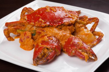 Fried yengeç ile köri