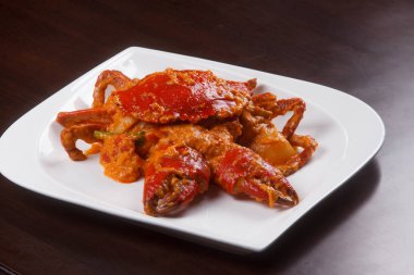 Fried yengeç ile köri