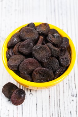 Sağlıklı organik Kuru Kayısı arka plan. Seçici odak.