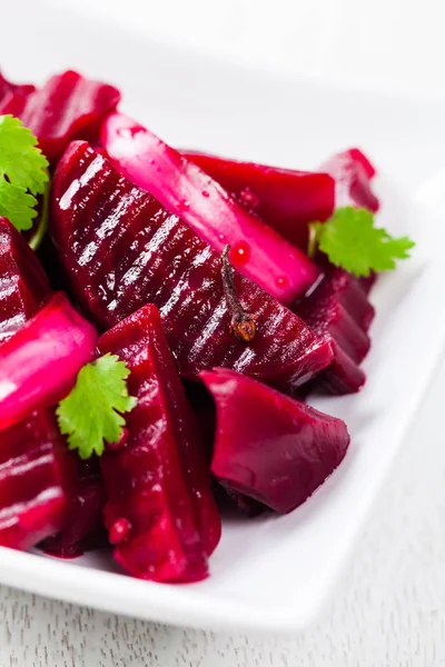 Pickled Beets Salad Selective Focus — Stock Photo, Image