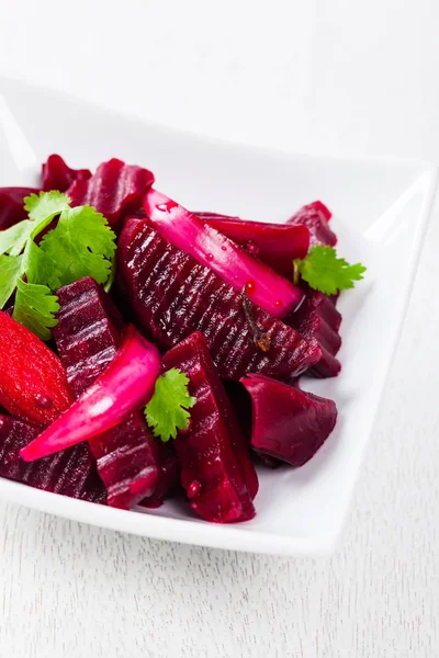 Pickled Beets Salad Selective Focus — Stock Photo, Image