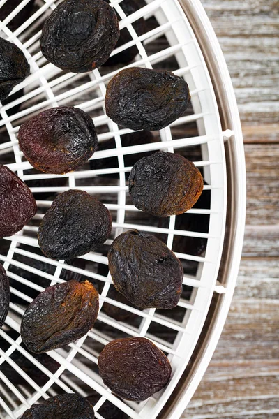 Organik Kuru Kayısı Dehydrator ile yaptı. Seçici odak.