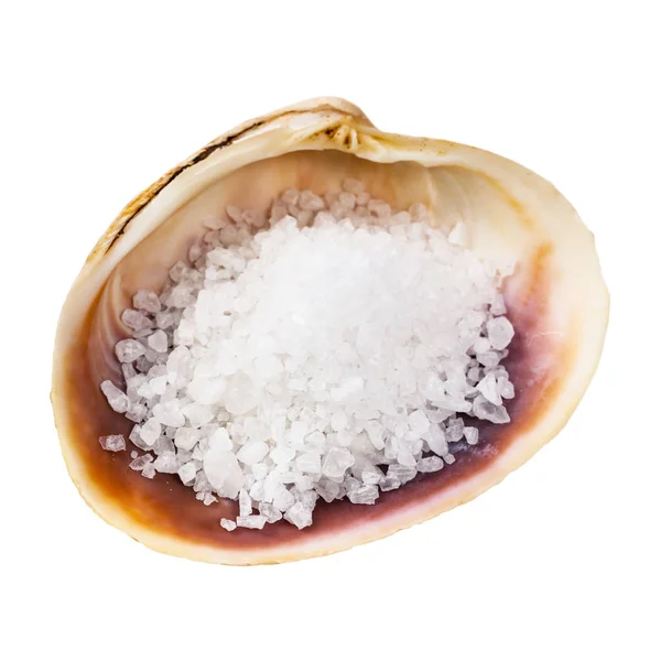 Sea Salt Isolated White Background Selective Focus Stock Image