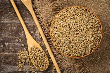 Ayçiçeği Çekirdekleri Kızarmış Tohumlar Arkaplanı. Seçici odak.