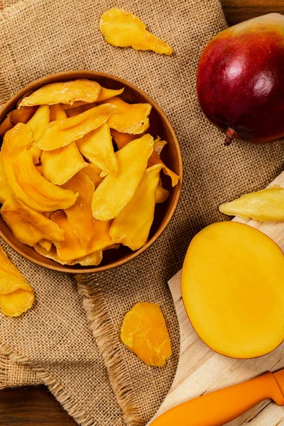 Fruta Mango Seca Enfoque Selectivo —  Fotos de Stock