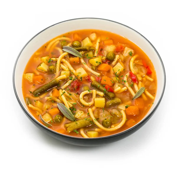 Cosecha Otoño Sopa Verduras Casera Enfoque Selectivo — Foto de Stock