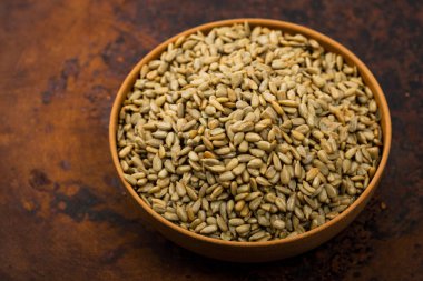 Ayçiçeği Çekirdekleri Kızarmış Tohumlar Arkaplanı. Seçici odak.