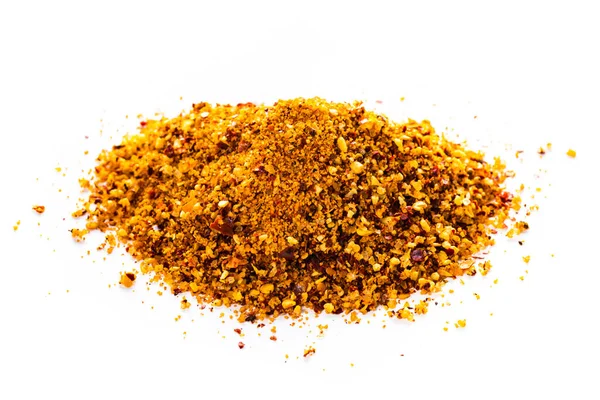 Hunaja Aleppo Pepper Maustemauste Mausteinen Makeus Luonnon Hunajarakeista Aleppo Pepper — kuvapankkivalokuva