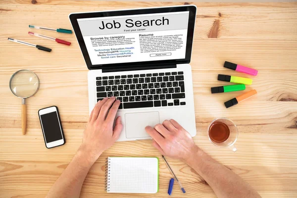 Search Job Internet Find Career — Stock Photo, Image