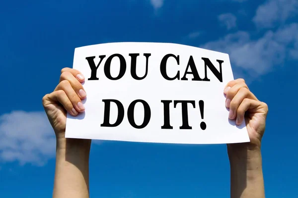 You Can Motivational Sign — Stock Photo, Image