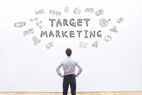 Target Marketing Concept White Background — Stock Photo, Image