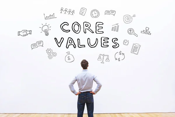 Core Values Concept White Background — Stock Photo, Image